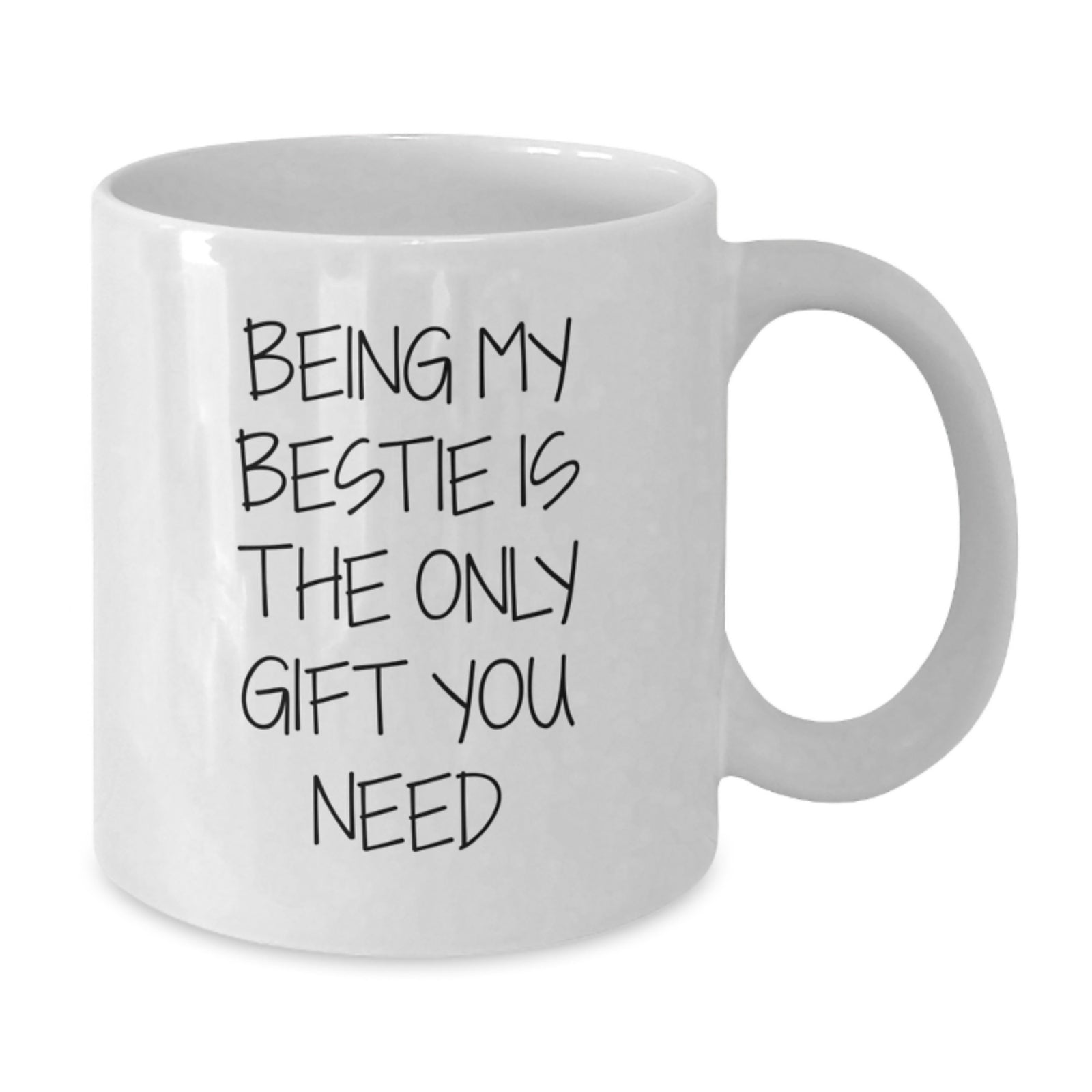 Funny Bestie Gifts from Friends - White Coffee Mug - Perfect Valentine's Unique Gifts for Bestie - Additional