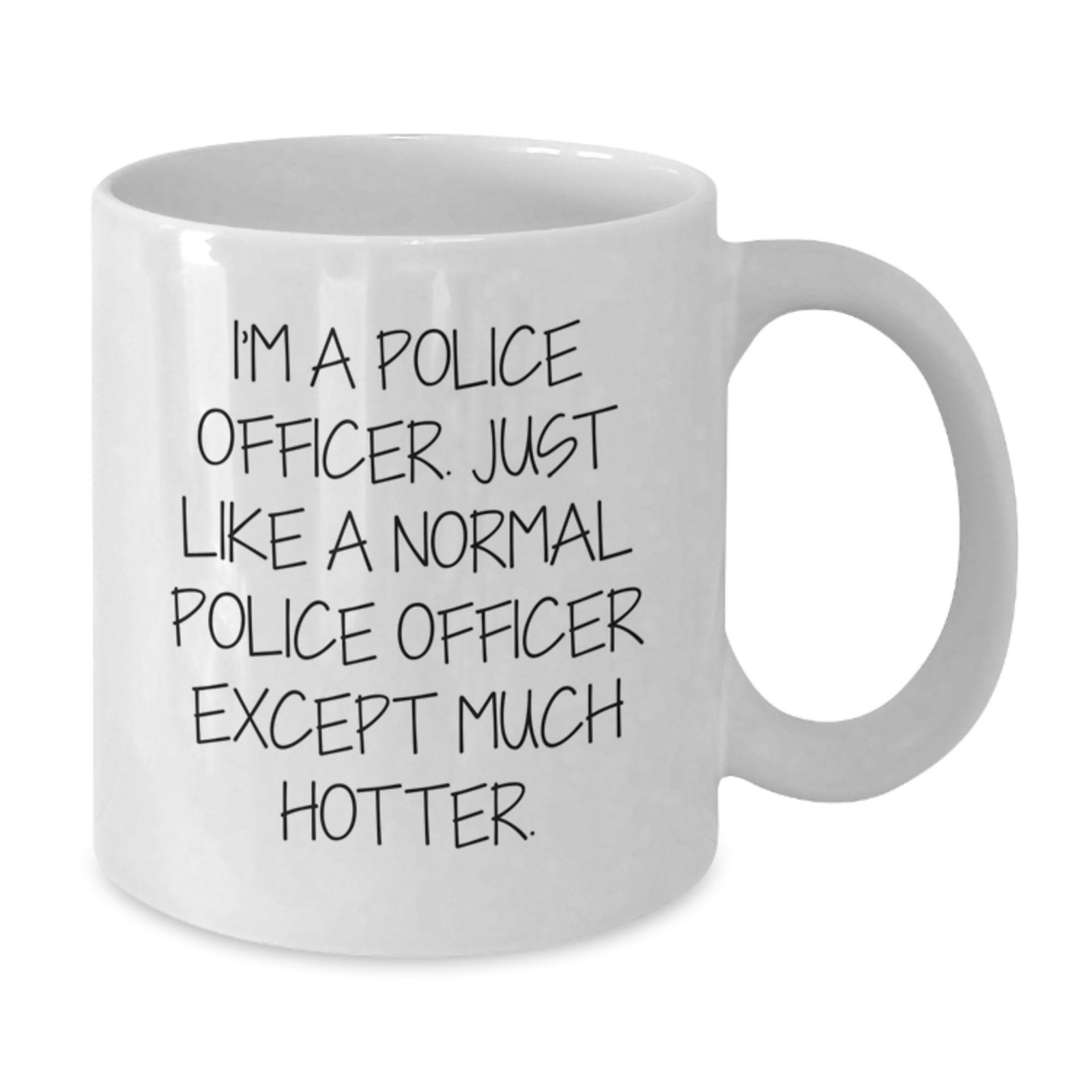 Funny Police Officer Gifts, White Coffee Mug for Police Officers, Unique Graduation Unique Gifts from Family to Police Officer - Additional