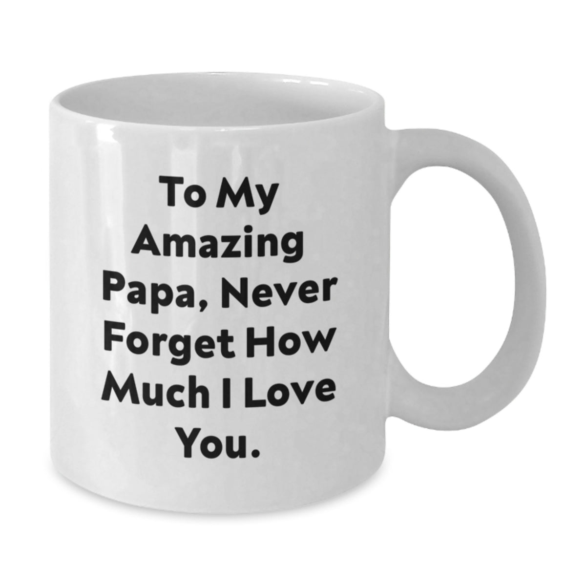 Papa's Amazing Gift Ideas Funny White Coffee Mug Graduation Unique Gifts from Family to Papa - Additional
