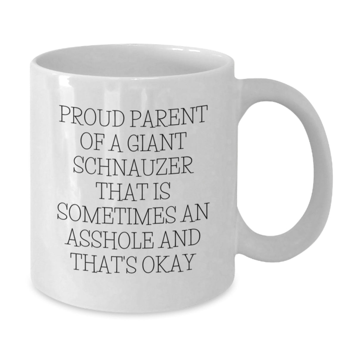 Giant Schnauzer Dog Lover Gifts - Proud Parent Ceramic White Coffee Mug for Men Graduation Unique Gifts from Family - Additional