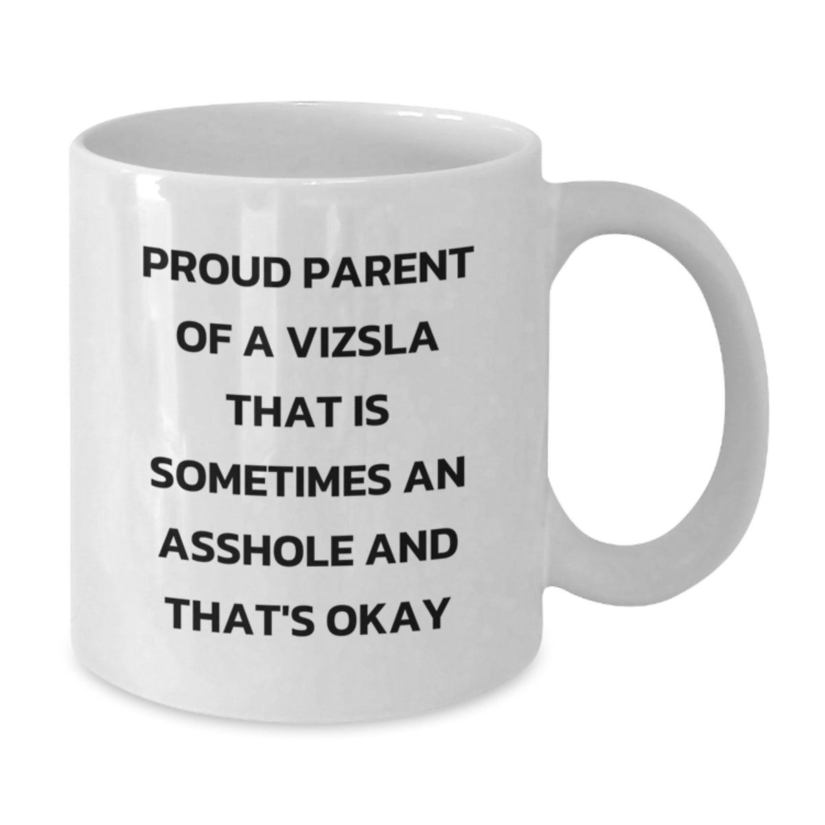 Funny Vizsla Dog Gifts for Proud Parents, White Coffee Mug for Graduation Unique - Additional