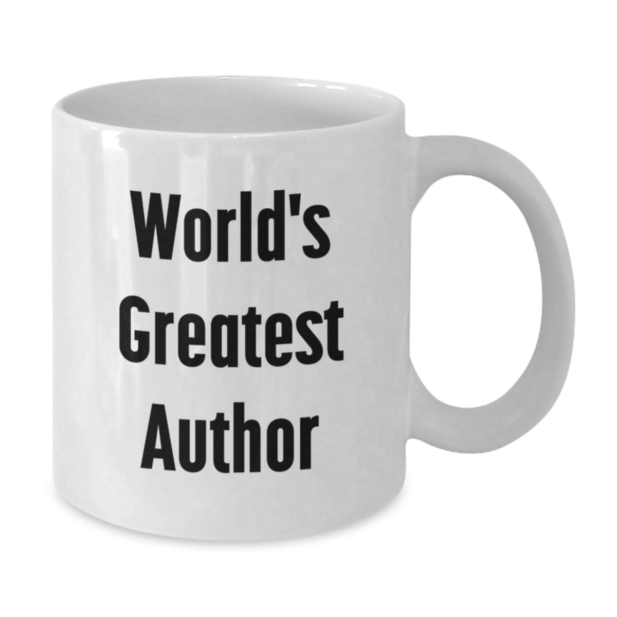 World's Greatest Author Funny Quote White Coffee Mug Gifts from Men to Author Friends on Valentine's - Additional