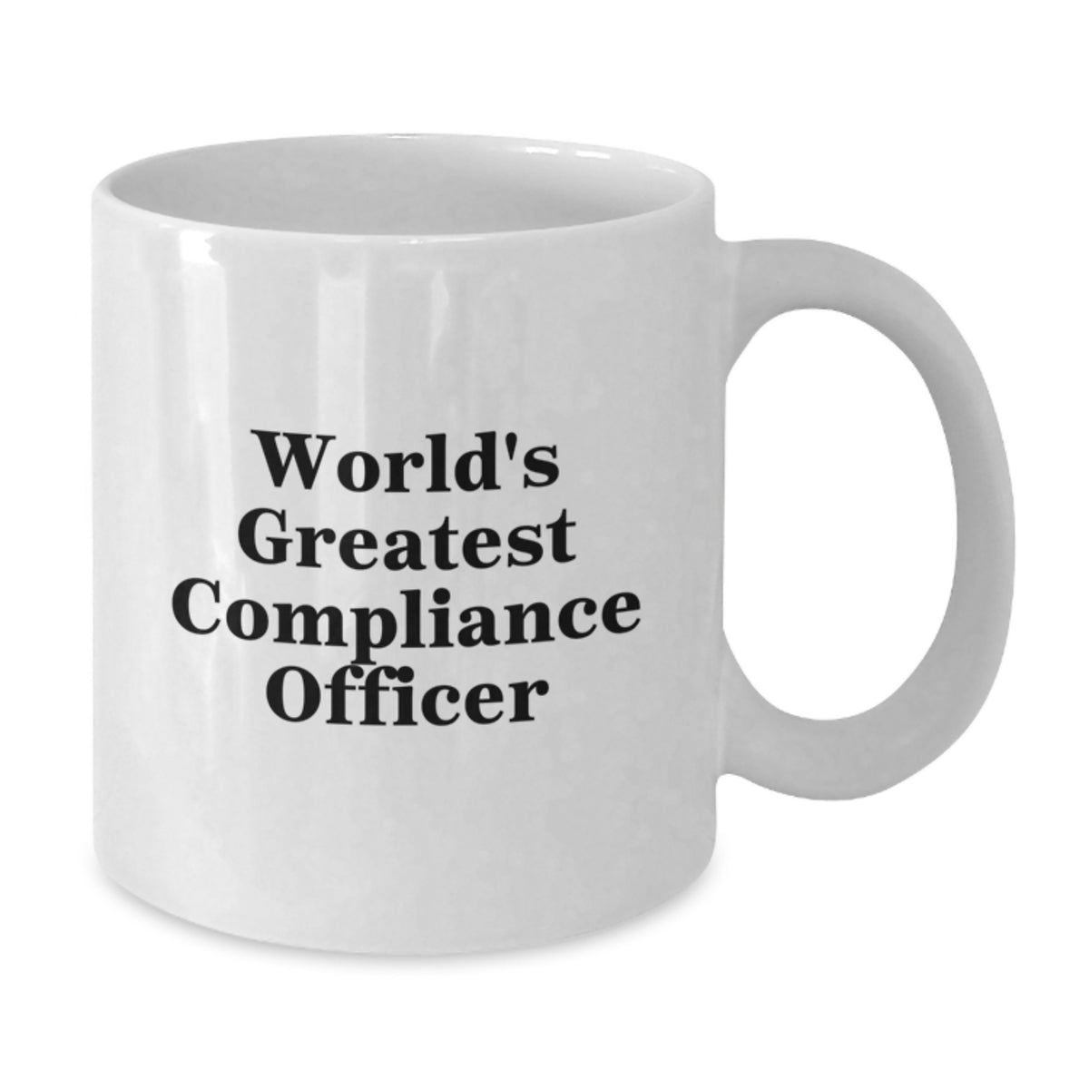 Funny Compliance Officer Gifts for Men from Friends - World's Greatest Compliance Officer White Coffee Mug - Additional