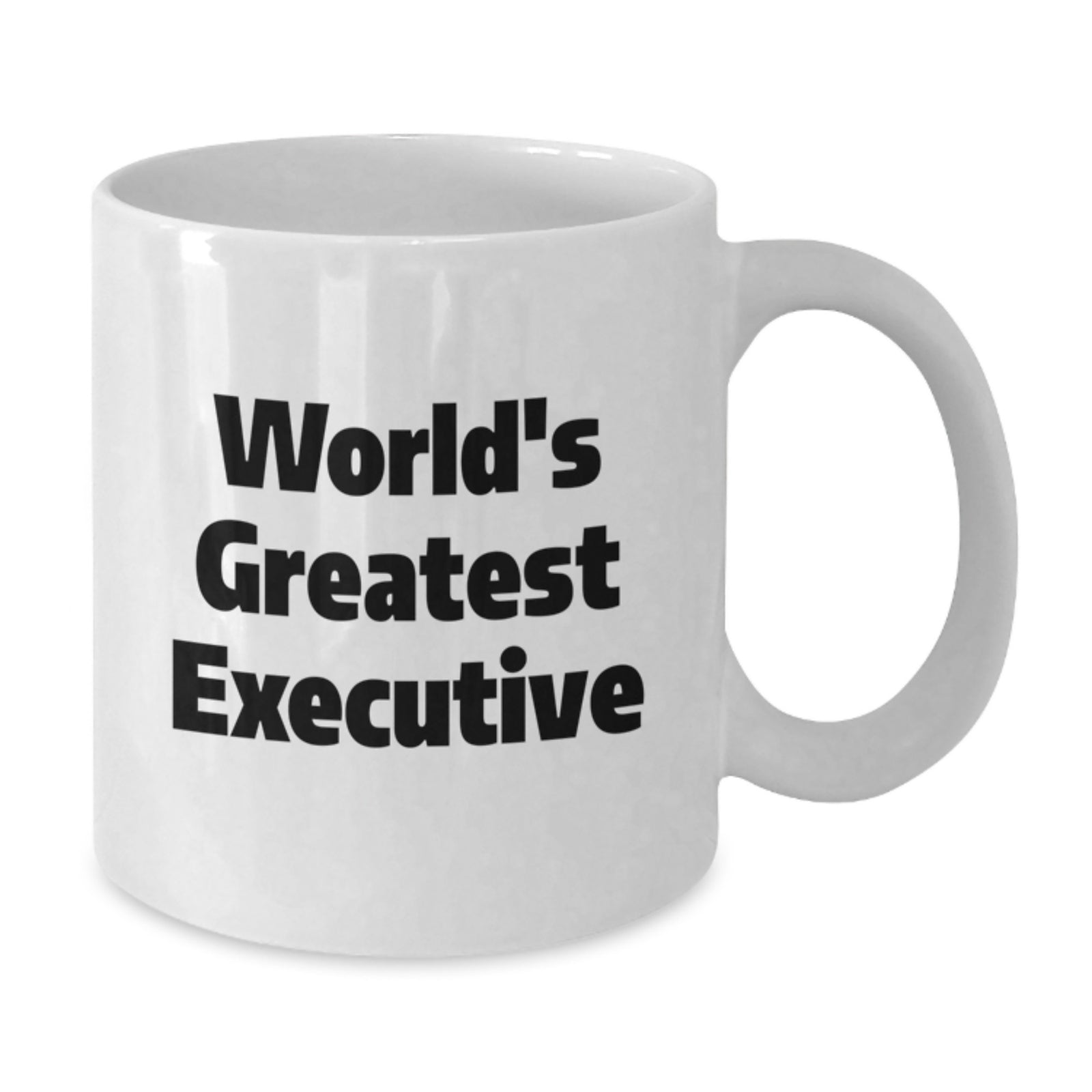 Funny World's Greatest Executive Gifts for Men, White Coffee Mug, Birthday Unique Executives - Additional