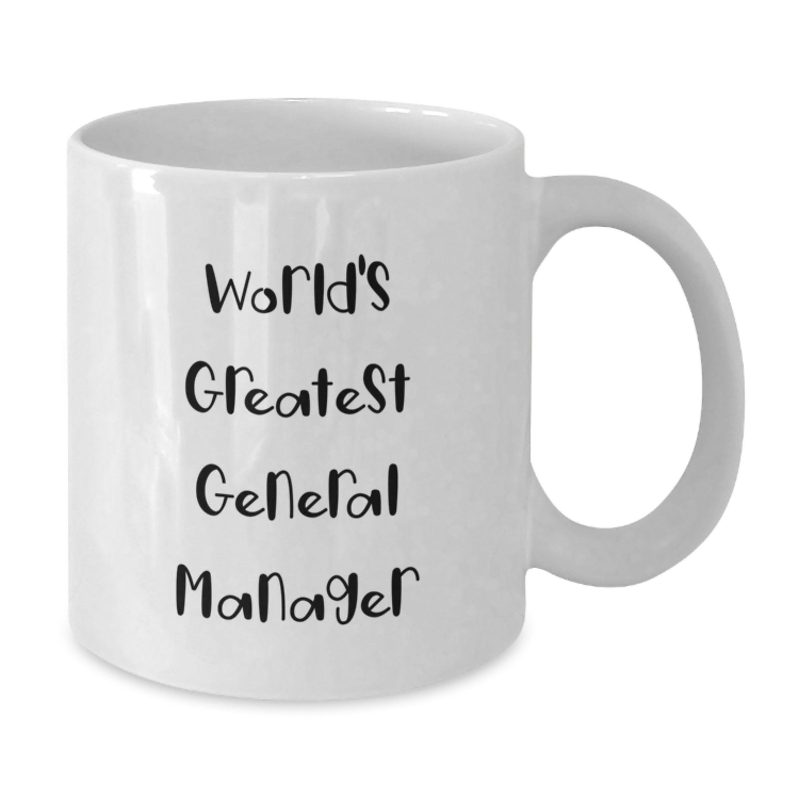 Funny World's Greatest General Manager Gifts for Mom - White Coffee Mug, Gifts from Men - Additional
