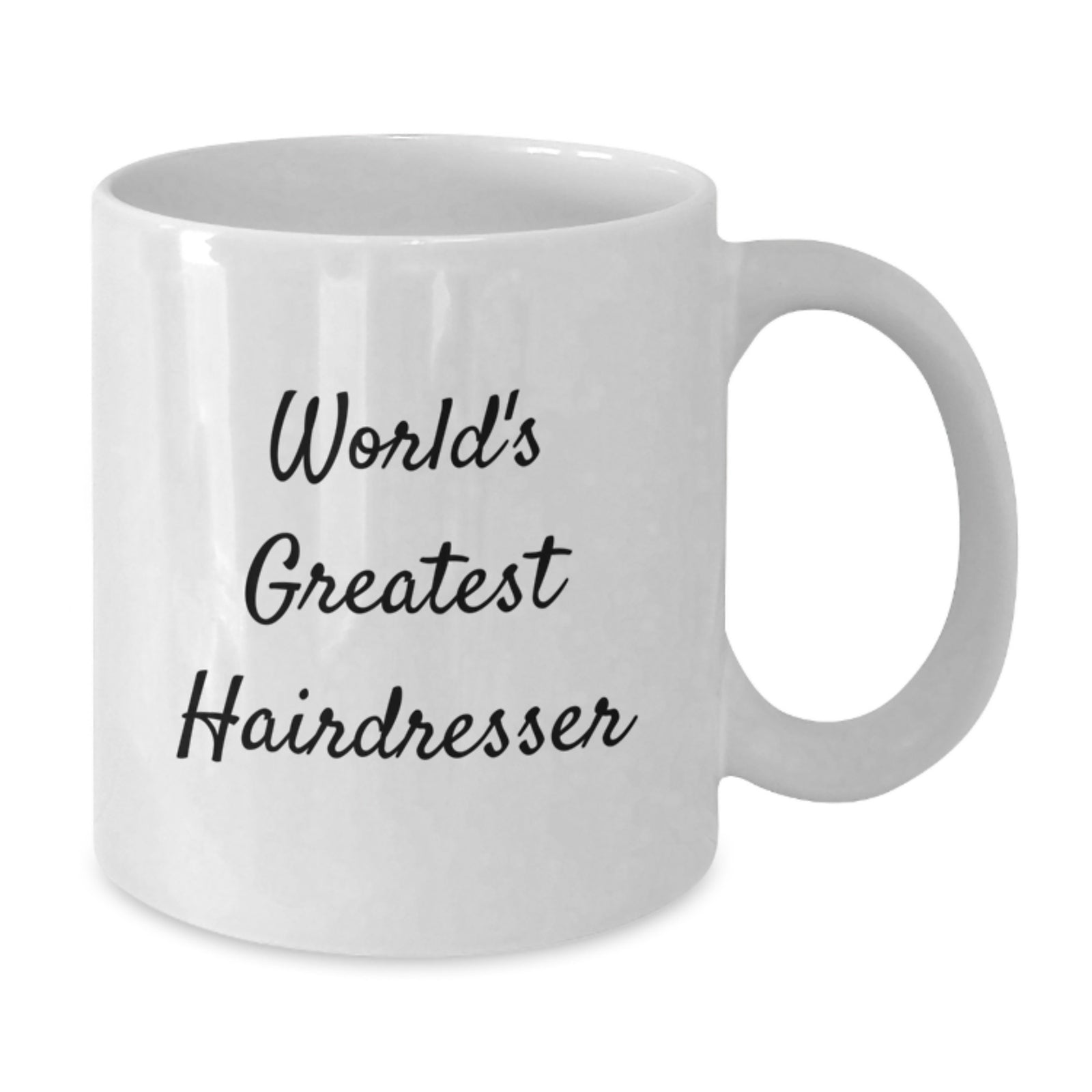 Funny 'World's Greatest Hairdresser' White Coffee Mug Gifts from Men to Hairdresser for Father's Day - Additional
