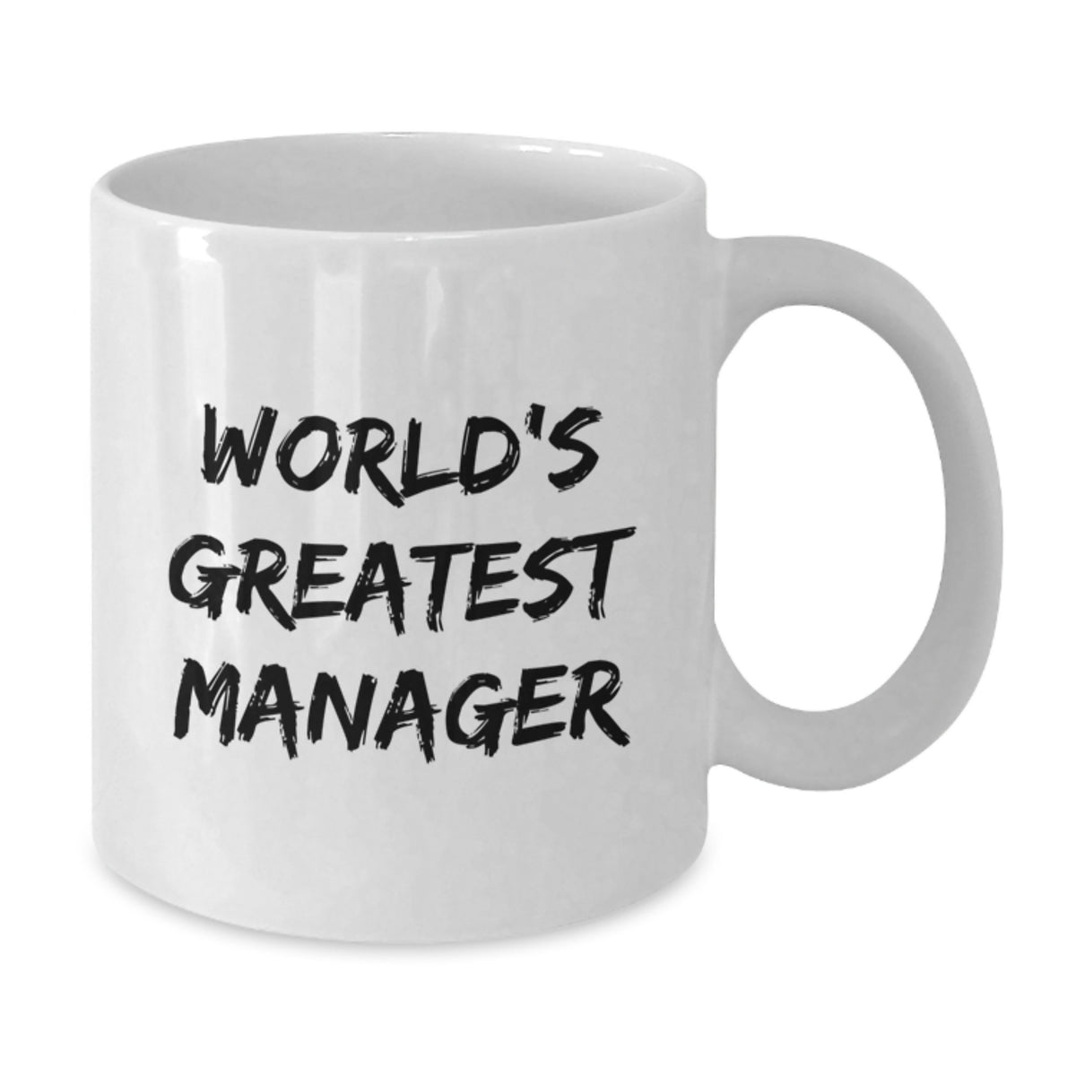 Funny World's Greatest Manager Quote Gift for Manager White Coffee Mug, Funny White Coffee Mug for Men, Valentine's Unique Gifts from Friends, Coasters Not Included - Additional