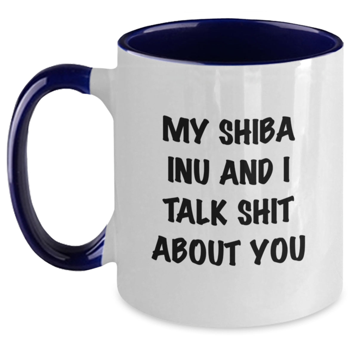 Shiba Inu Keepsake Two Tone Coffee Mug for Him Christmas Gift - Main