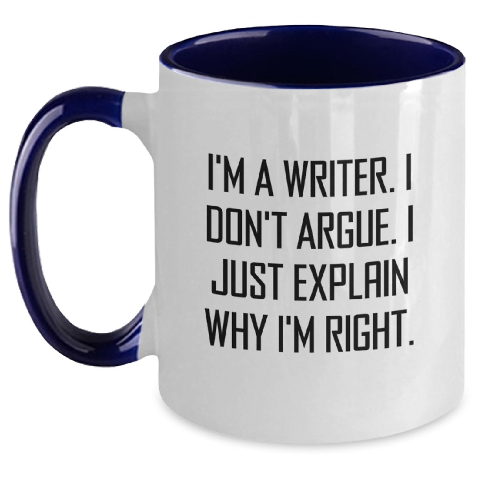 Writer Keepsake Two Tone Coffee Mug for Him Christmas Gift - Main