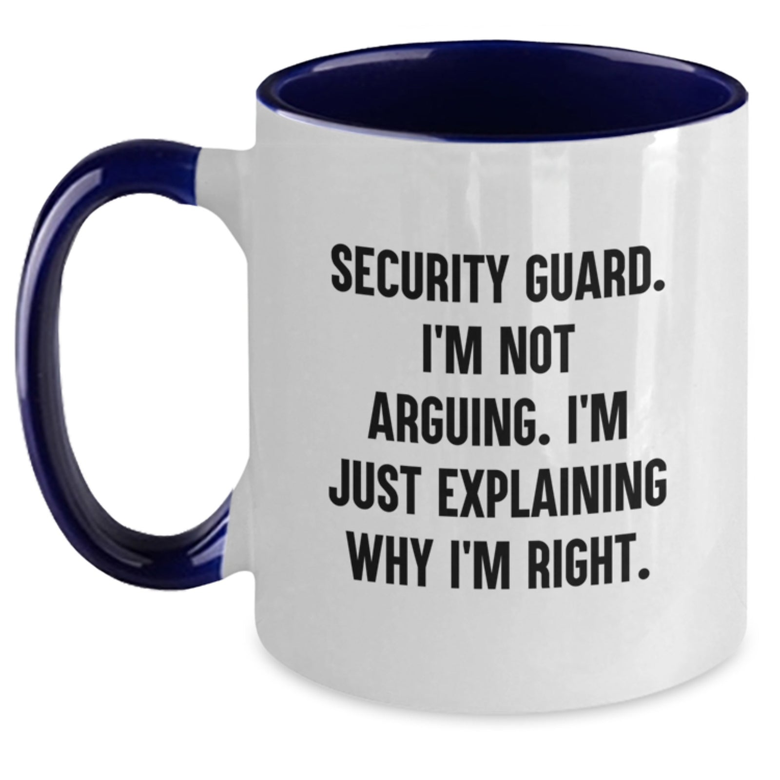 Birthday Gift Security Guard Mug for Her Present – Two Tone Ceramic - Main