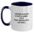 Funny Leather Tooling Gifts for Men - Two Tone Coffee Mug, Black and White, Navy and White, Pink and White Options, Gifts from Friends to Family - Main