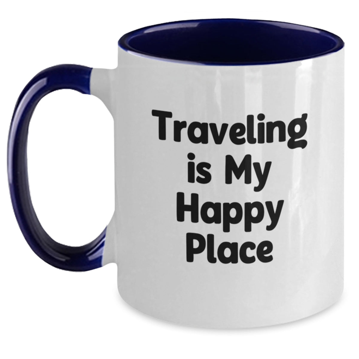 Traveling Gifts for Men from Family - Funny Traveling Quote on Two Tone Coffee Mug - Main