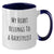 Funny Hairstylist Gifts for Men - My Heart Belongs To A Hairstylist Two Tone Coffee Mug, Gifts from Friends, for Birthday - Additional