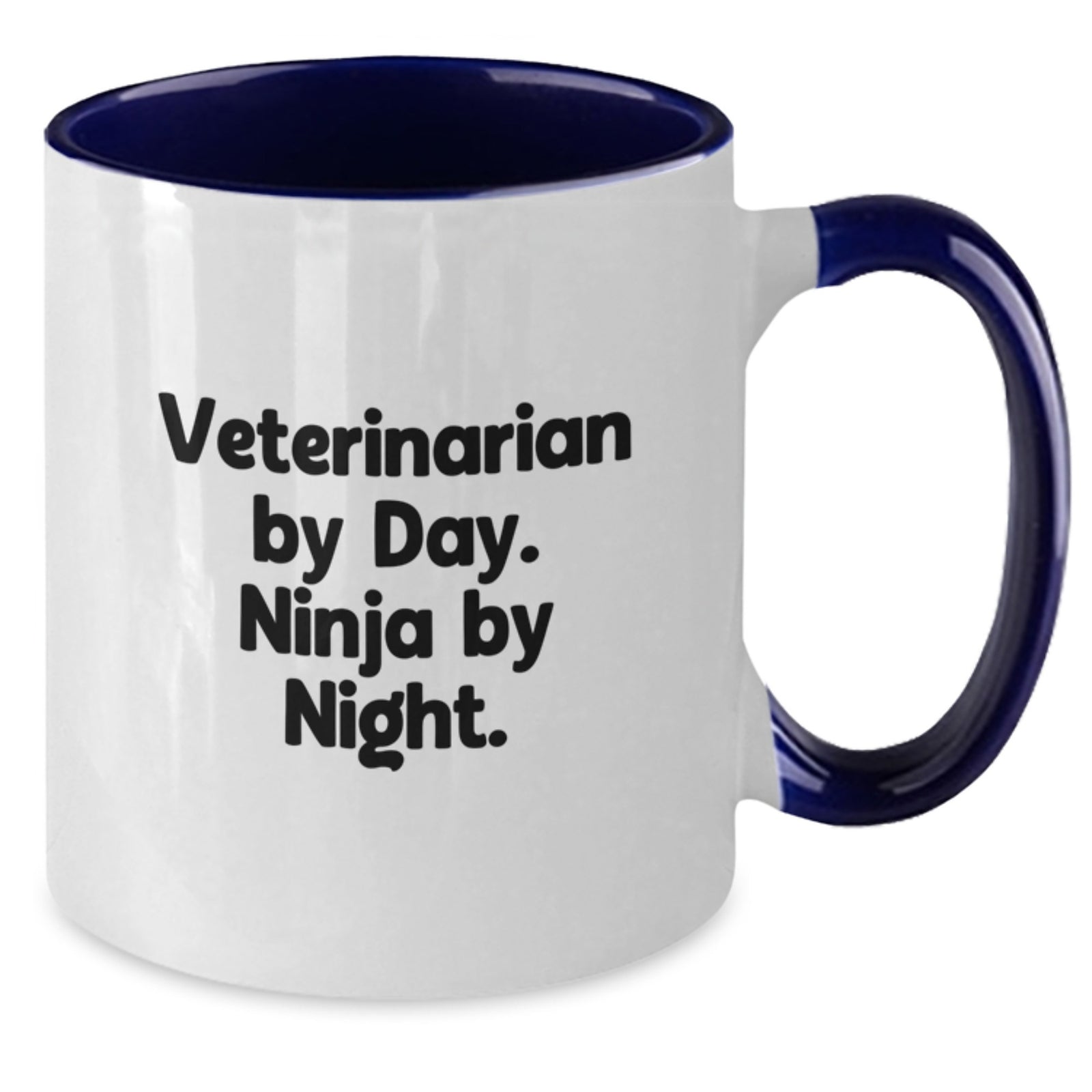 Funny Veterinarian Gifts for Men, Women, Friends, Coworkers, Family from Veterinarian By Day. Ninja By Night. Two Tone Coffee Mug, Graduation Unique Gifts - Additional