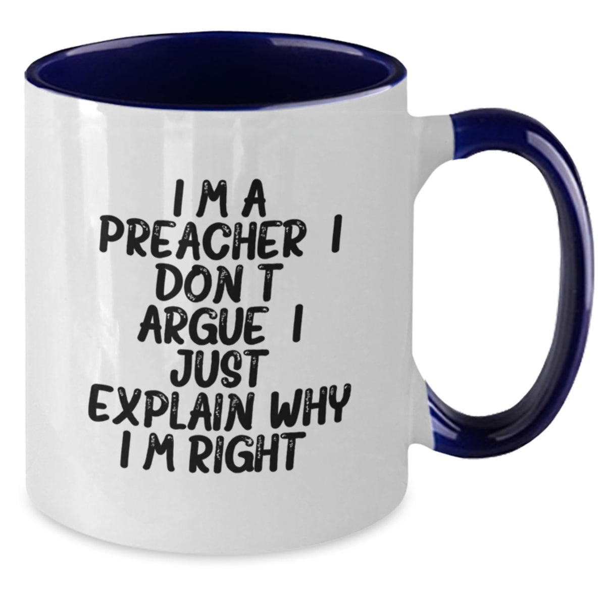 Birthday Gift Preacher Keepsake Two Tone Coffee Mug for Her - Additional