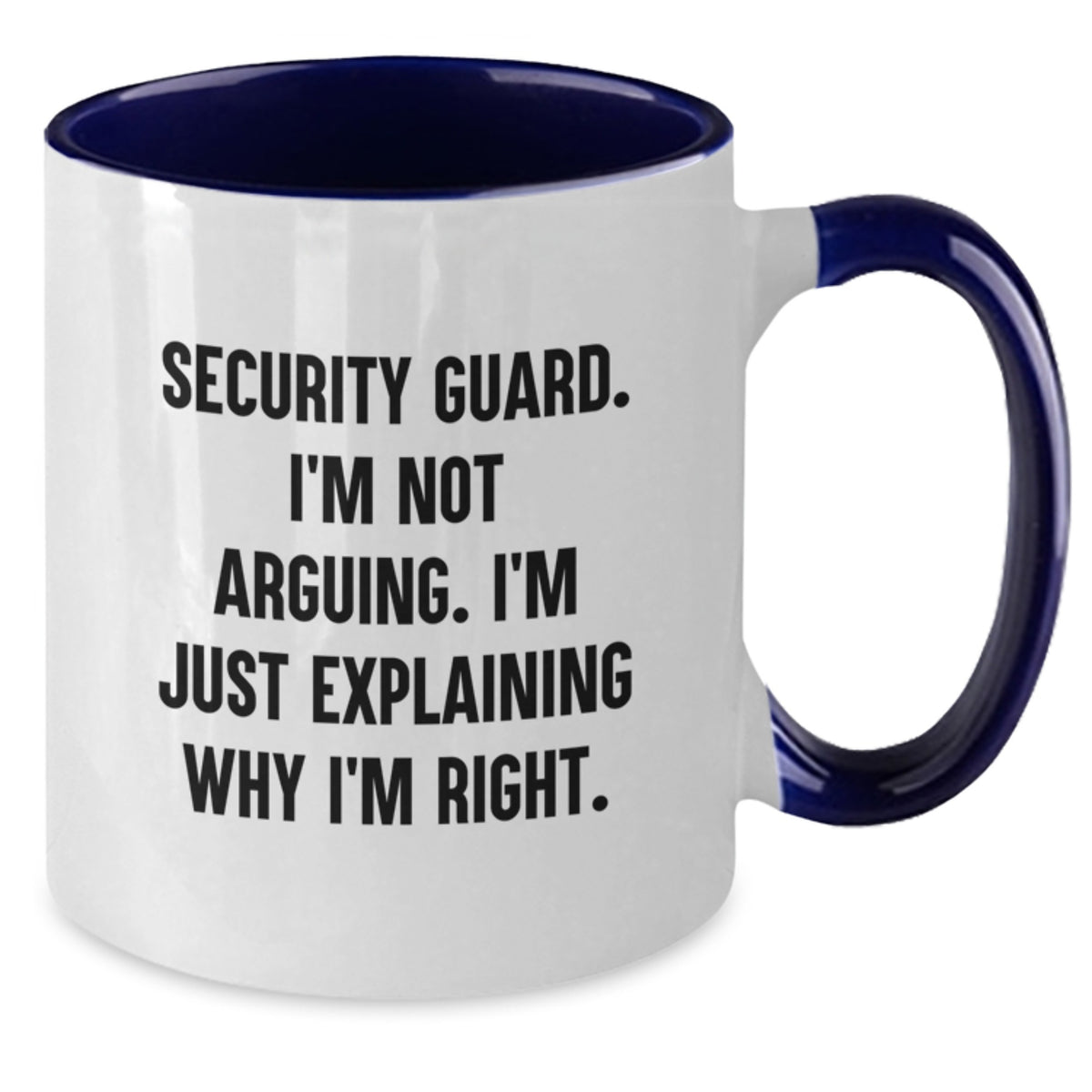 Birthday Gift Security Guard Mug for Her Present – Two Tone Ceramic - Additional