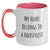 Funny Hairstylist Gifts for Men - My Heart Belongs To A Hairstylist Two Tone Coffee Mug, Gifts from Friends, for Birthday - Main