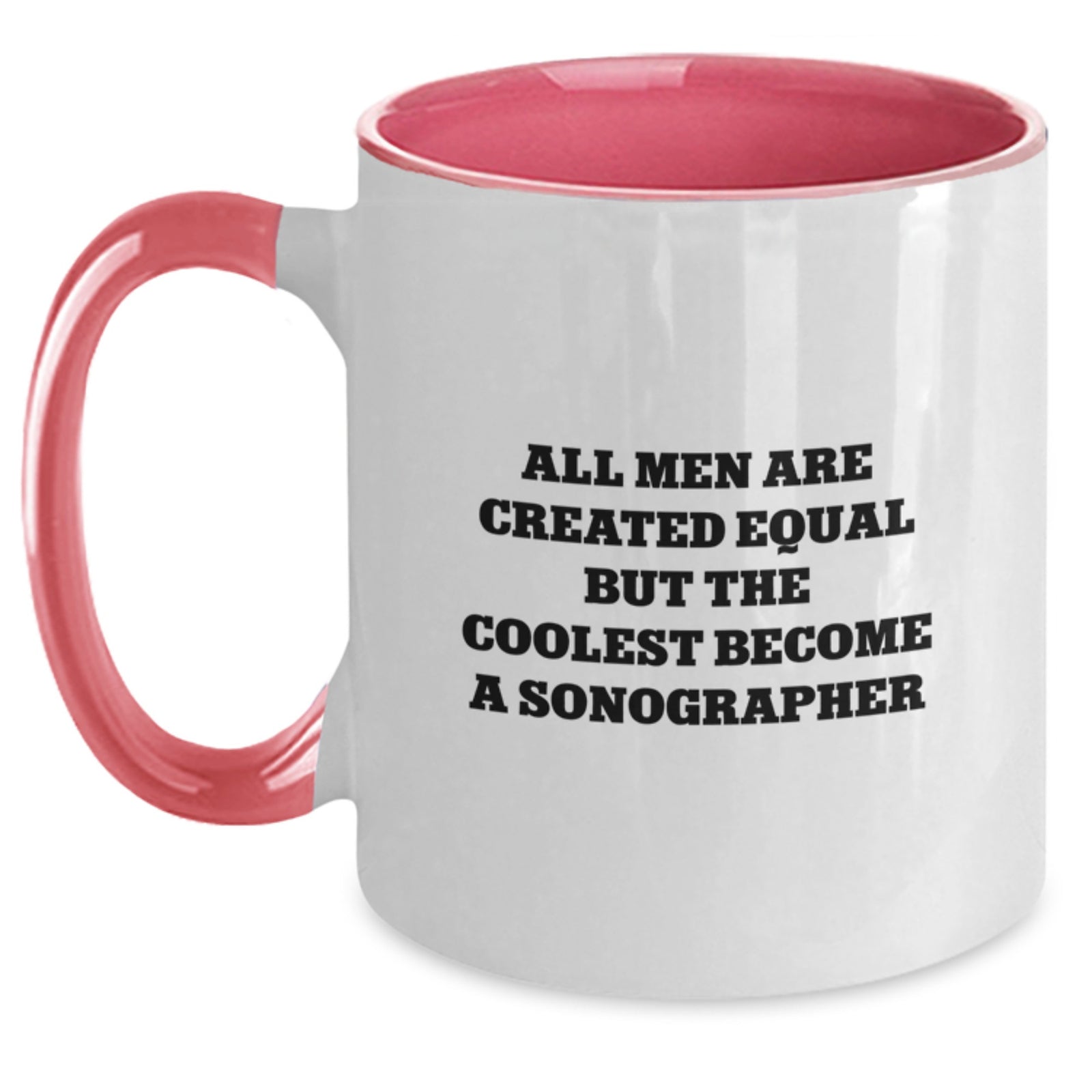 Funny Sonographer Gifts for Men from Women, Unique Two Tone Coffee Mugs with Inspirational Quote, Christmas Unique Gifts for Friends Coworkers Family - Main