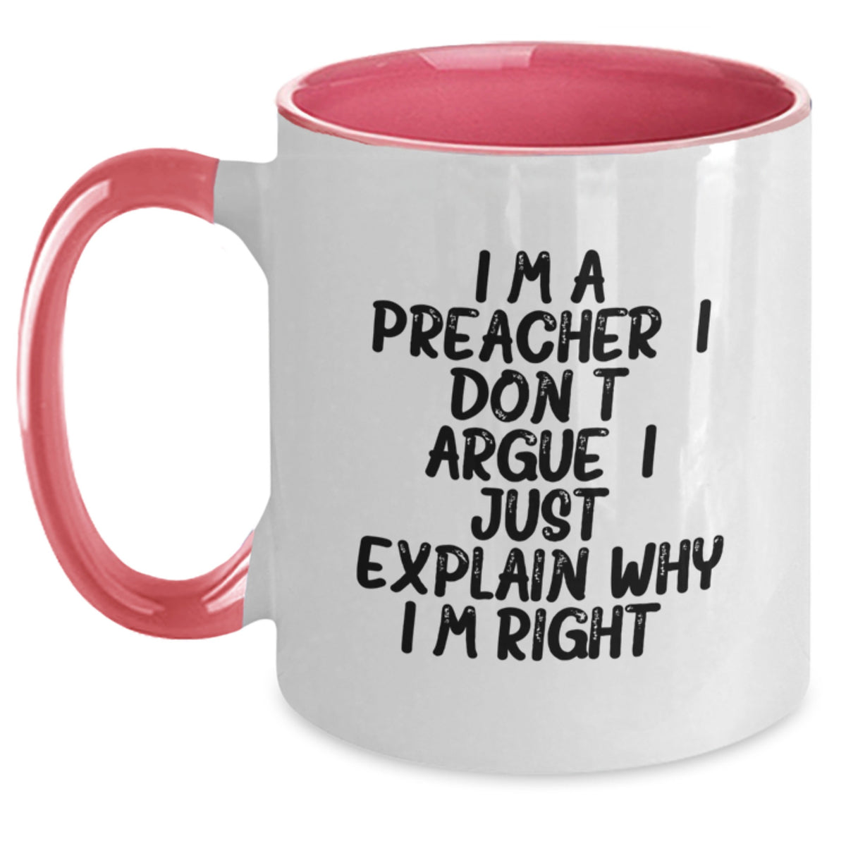 Birthday Gift Preacher Keepsake Two Tone Coffee Mug for Her - Main