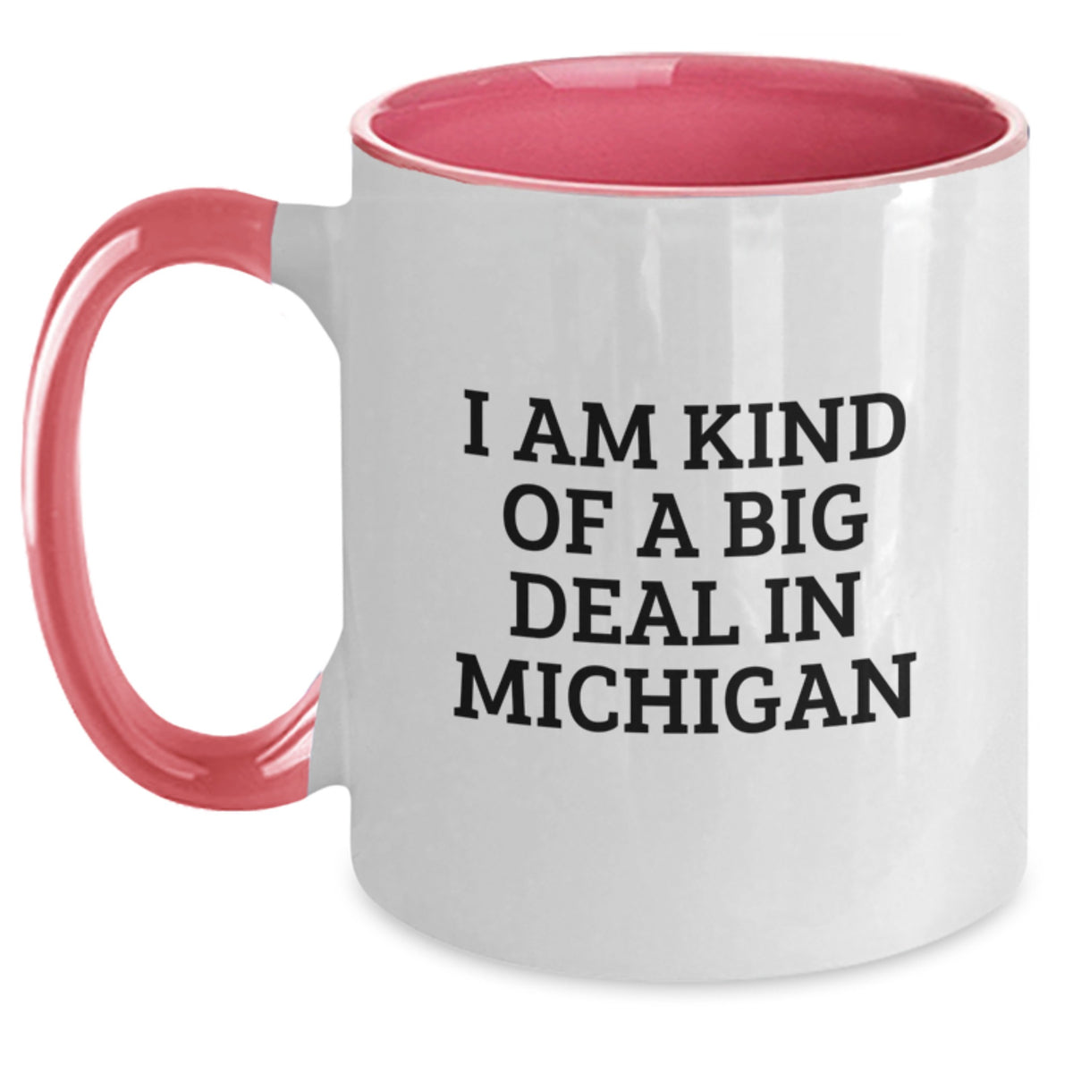 Funny Two Tone Coffee Mug Gifts from Michigan for Men Women Friends and Family - Christmas Unique - Main