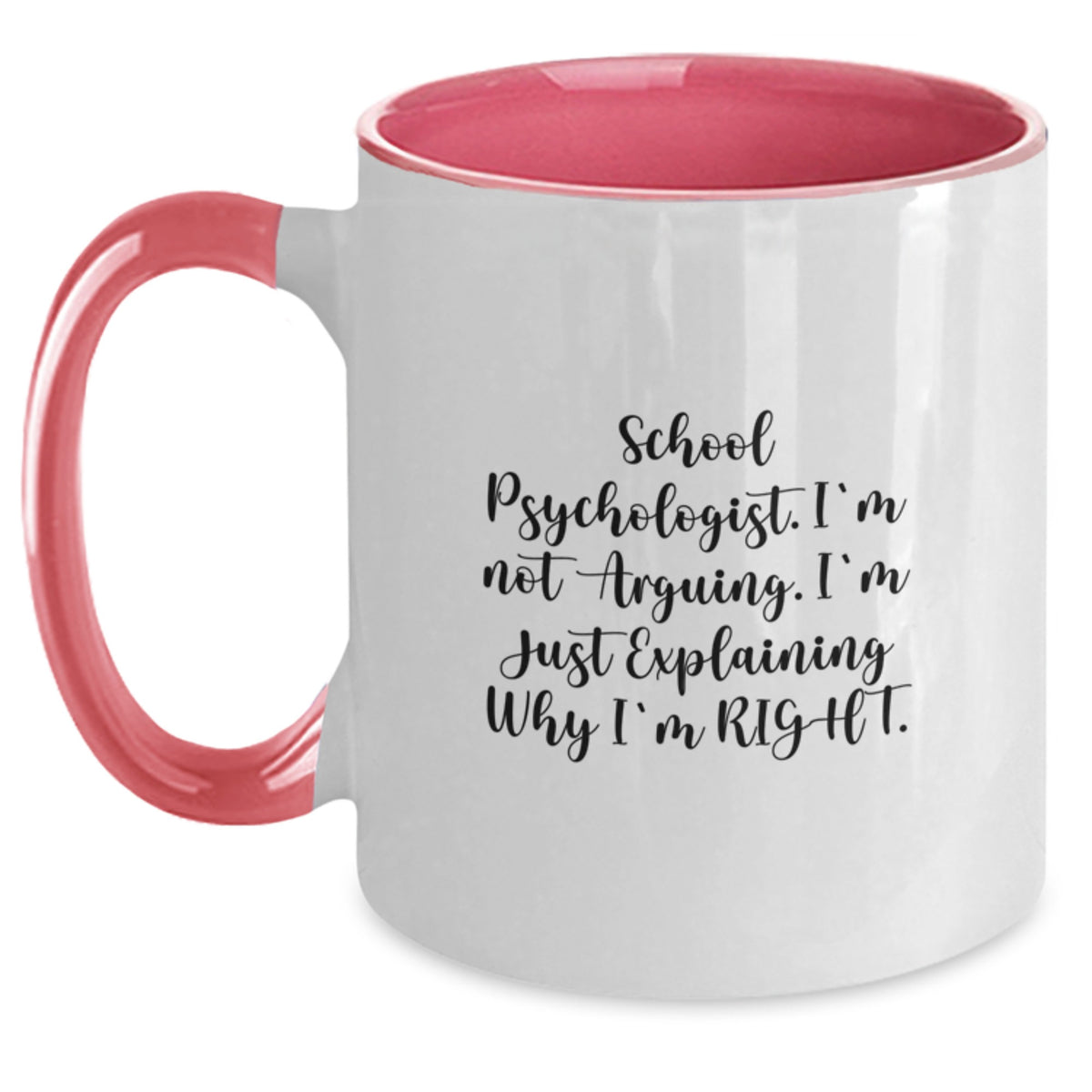 School Psychologist Keepsake Mug for Him Christmas Gift Black & White - Main