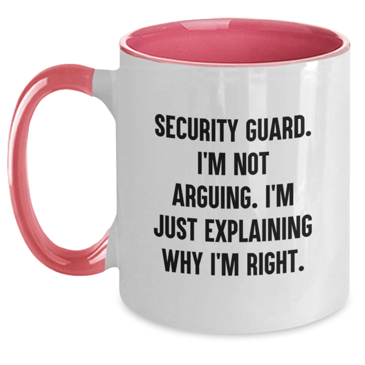 Birthday Gift Security Guard Mug for Her Present – Two Tone Ceramic - Main