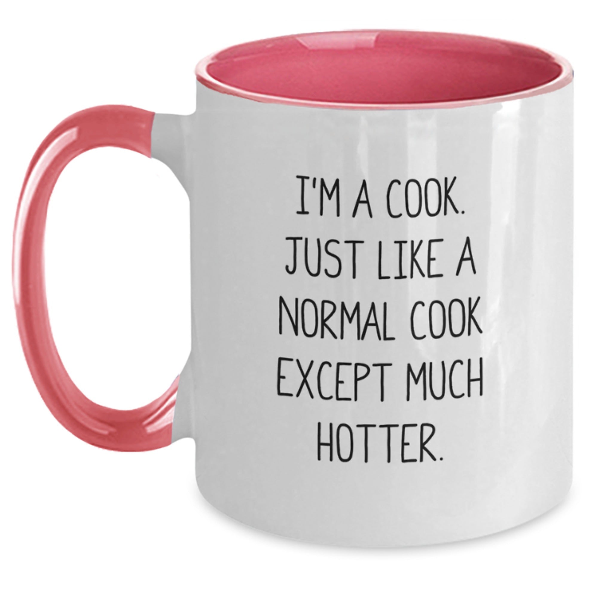 Funny Gift Ideas for Cooks - I'm A Cook Two Tone Coffee Mug Black and White, Red and White, Navy and White, Pink and White - Main