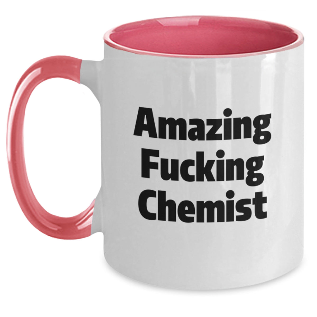 Funny Chemist Gifts, Amazing F--king Chemist Two Tone Coffee Mugs for Chemist Lovers, Valentine's Unique Gifts from Friends to Chemist - Main