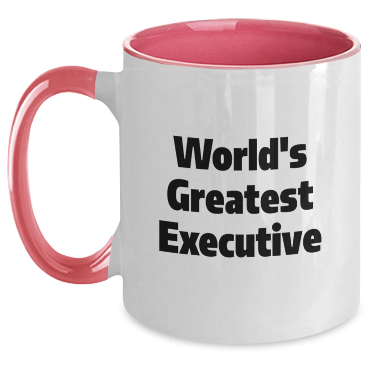 World's Greatest Executive Funny Two Tone Coffee Mug Gifts for Executive from Friends and Family on Birthday - Main