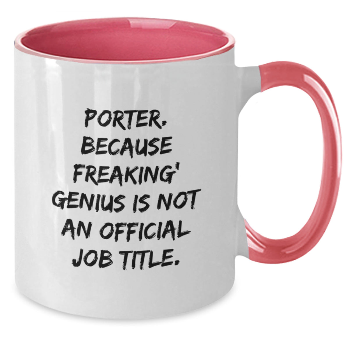 Porter Keepsake Two Tone Coffee Mug for Him Birthday Gift Black - Additional