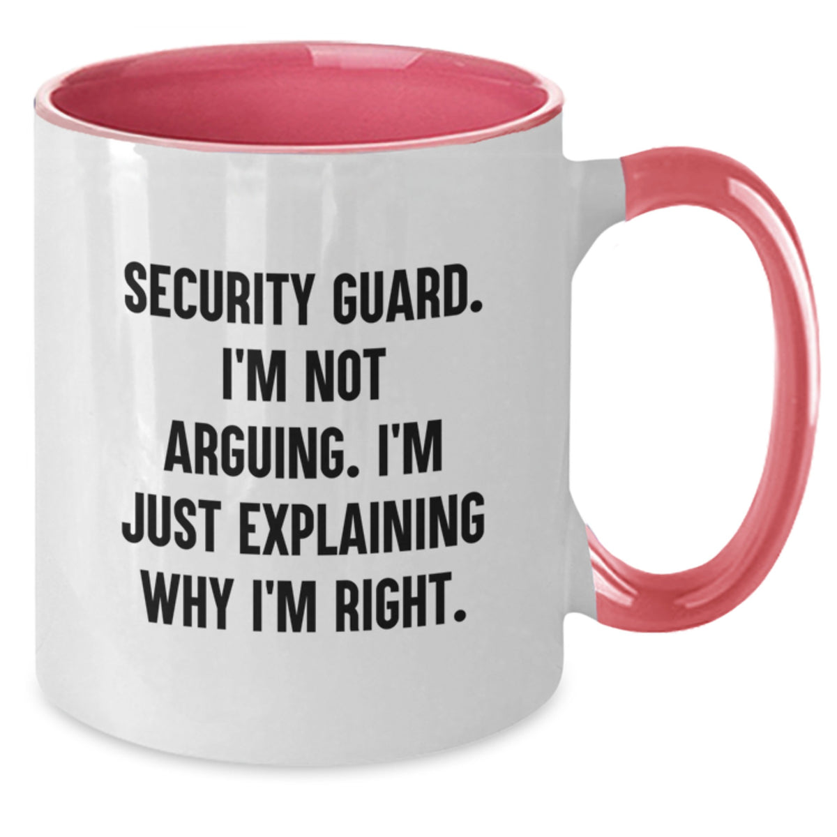 Birthday Gift Security Guard Mug for Her Present – Two Tone Ceramic - Additional