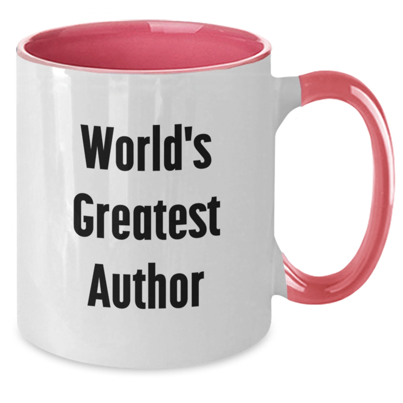 Funny World's Greatest Author Gifts from Men to Women Valentine's Unique Two Tone Coffee Mugs with Author Quote - Additional