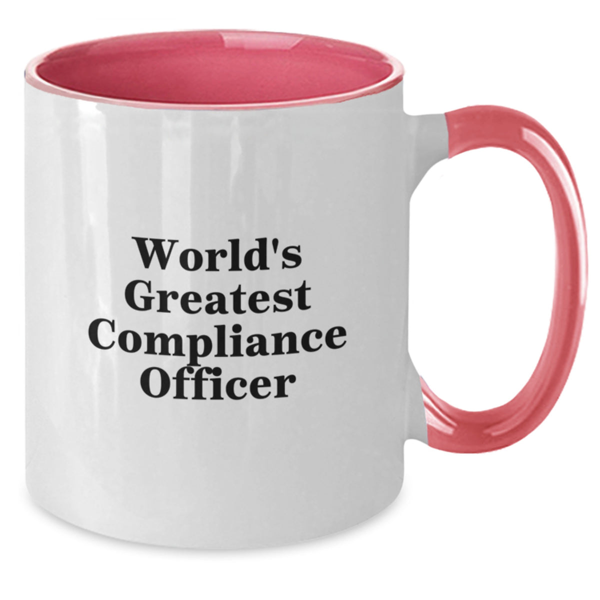 Funny Compliance Officer Gifts from Friends for Birthday Unique Two Tone Coffee Mugs - The World's Greatest Compliance Officer Mugs - Additional