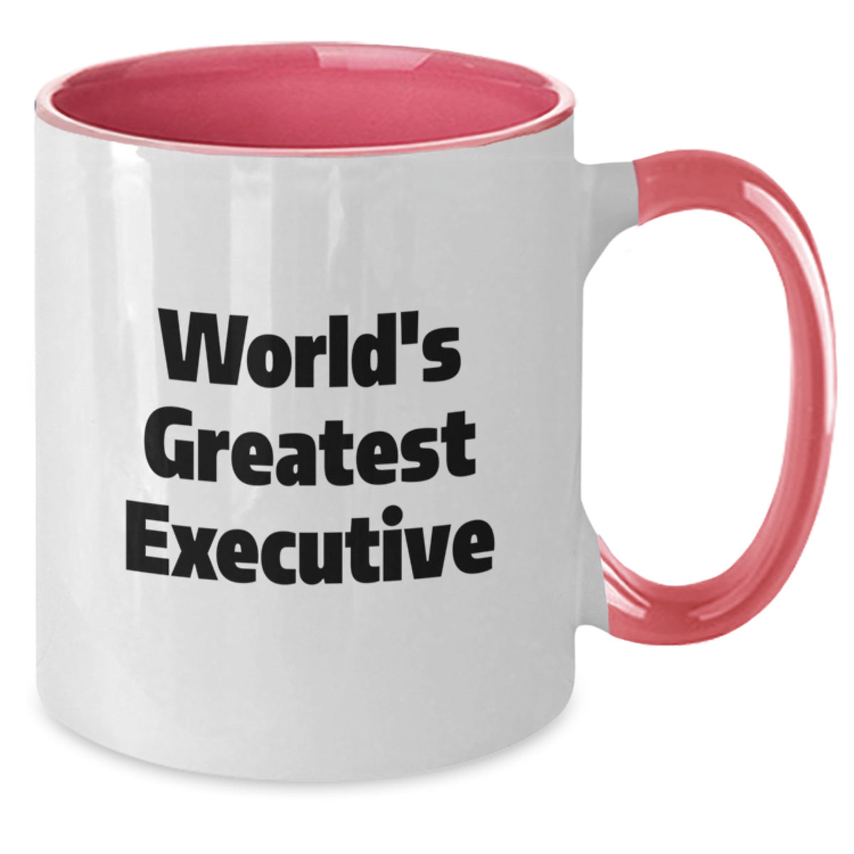 World's Greatest Executive Funny Two Tone Coffee Mug Gifts for Executive from Friends and Family on Birthday - Additional