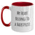 Funny Hairstylist Gifts for Men - My Heart Belongs To A Hairstylist Two Tone Coffee Mug, Gifts from Friends, for Birthday - Main