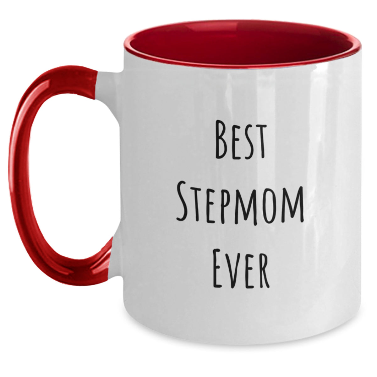 Funny Stepmom Quotes Gifts from Family to Best Stepmom Ever, Two Tone Coffee Mug for Birthday Unique Presents - Main