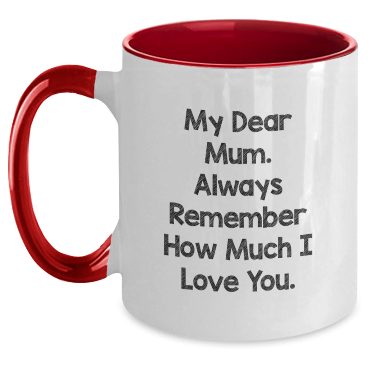 Gifts from Men to Mum on Valentine's - Two Tone Funny Coffee Mug - Always Remember How Much I Love You - Main