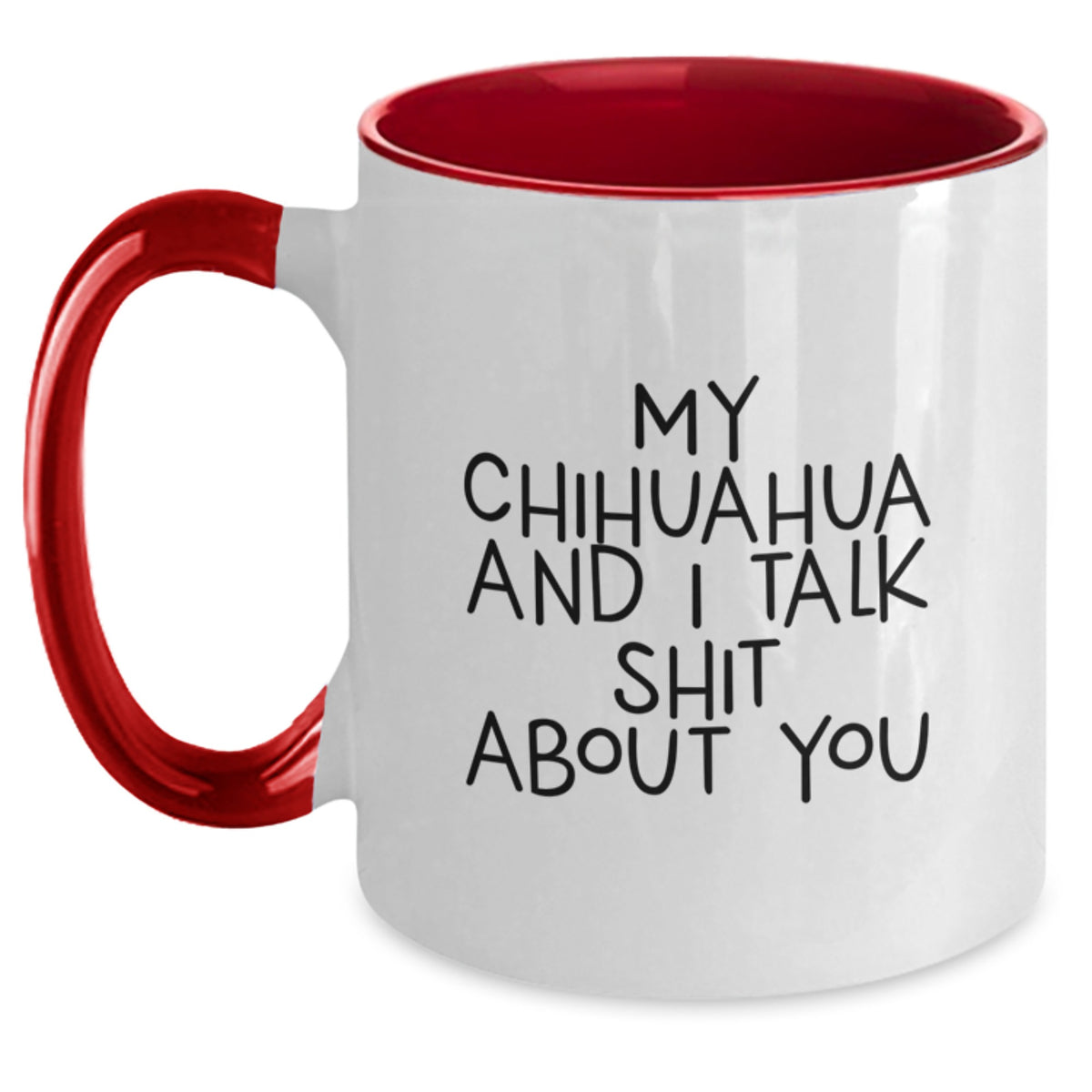 Chihuahua Dog Keepsake Two Tone Coffee Mug for Him Birthday Gift - Main