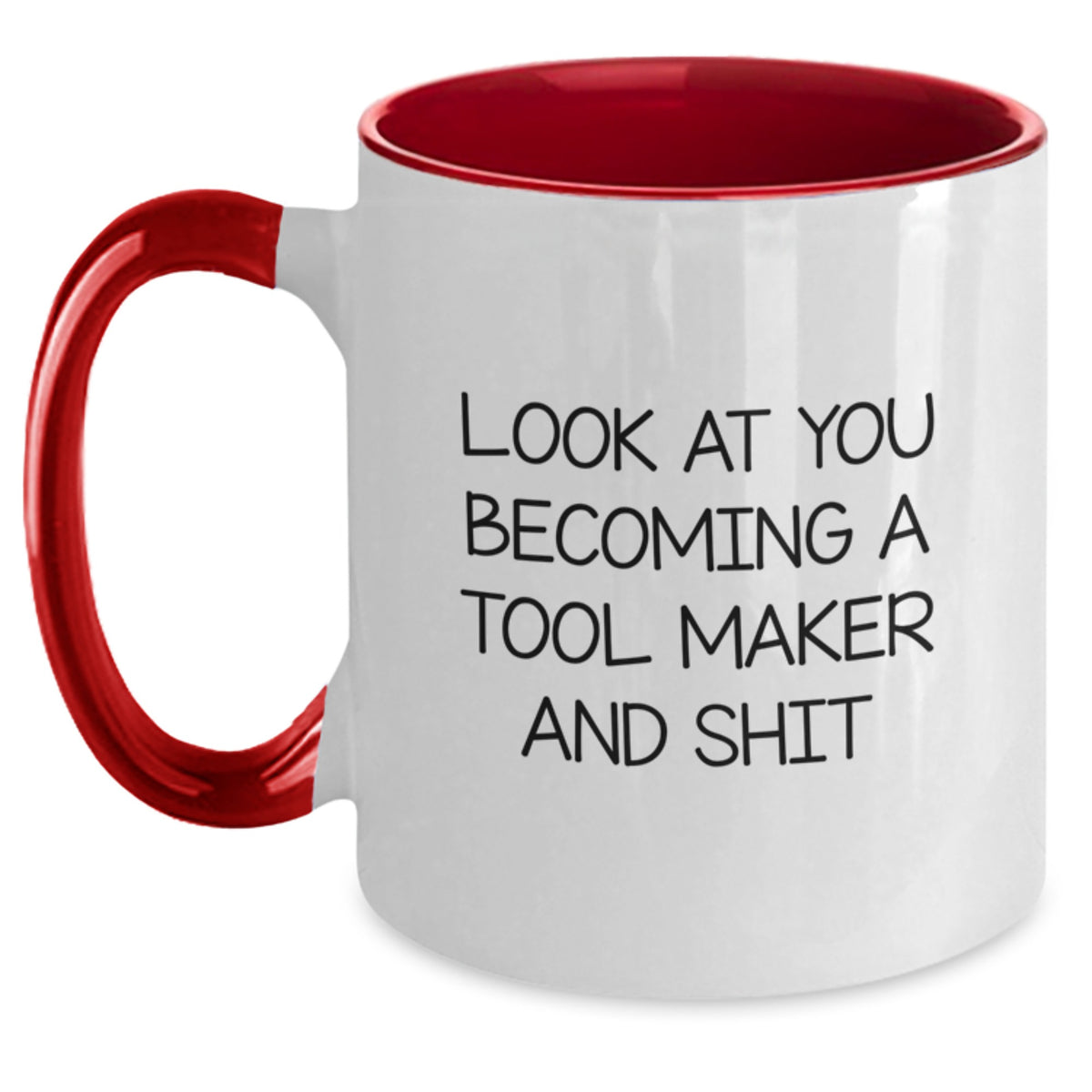 Birthday Gift Two Tone Coffee Mug for Her Tool Maker Present - Main