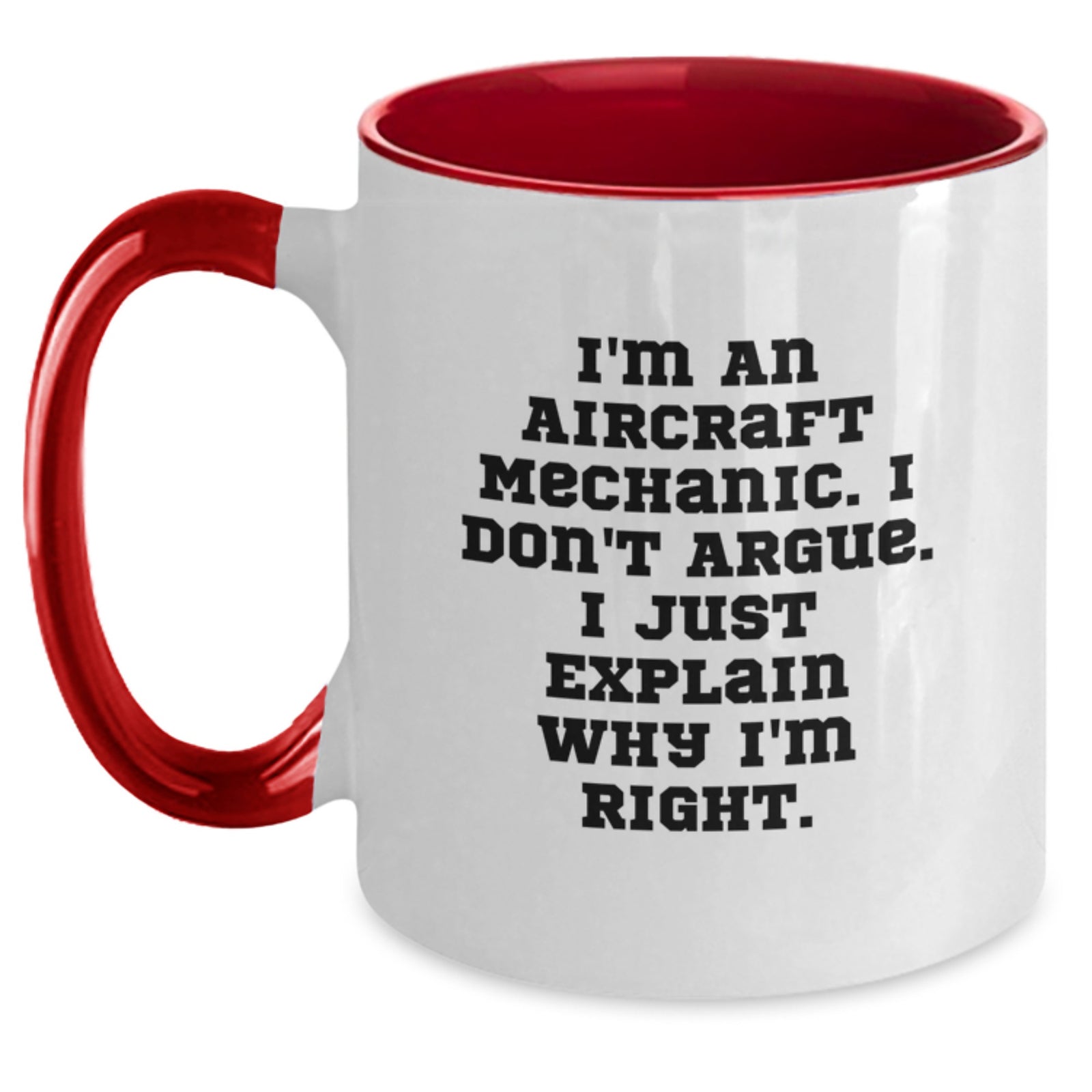 Aircraft Mechanic Gift for Him - A Righteous Keepsake Coffee Mug - Main
