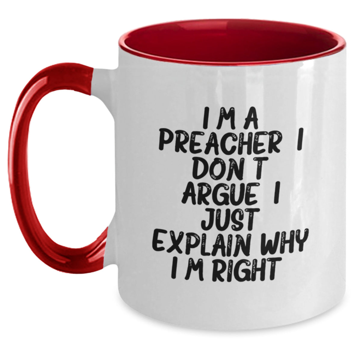 Birthday Gift Preacher Keepsake Two Tone Coffee Mug for Her - Main