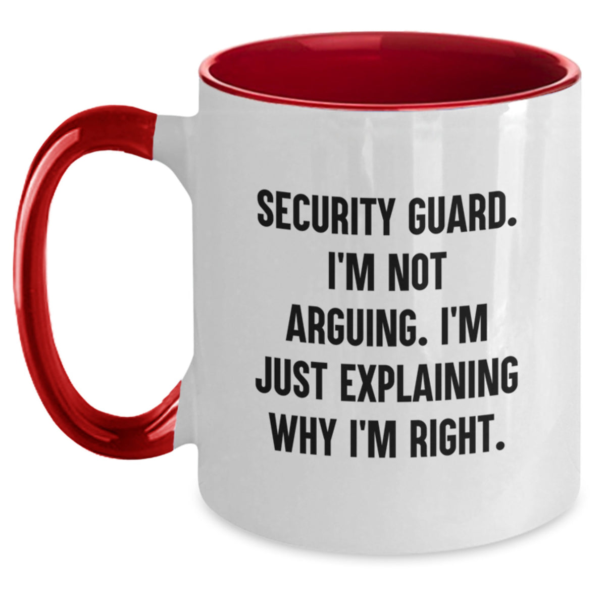 Birthday Gift Security Guard Mug for Her Present – Two Tone Ceramic - Main