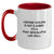 Funny Leather Tooling Gifts for Men - Two Tone Coffee Mug, Black and White, Navy and White, Pink and White Options, Gifts from Friends to Family - Main