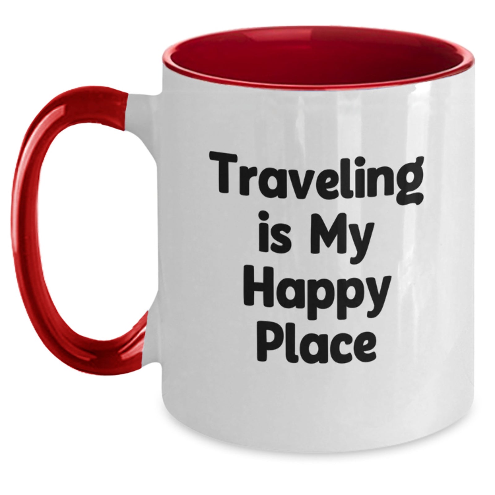 Traveling Gifts for Men from Family - Funny Traveling Quote on Two Tone Coffee Mug - Main