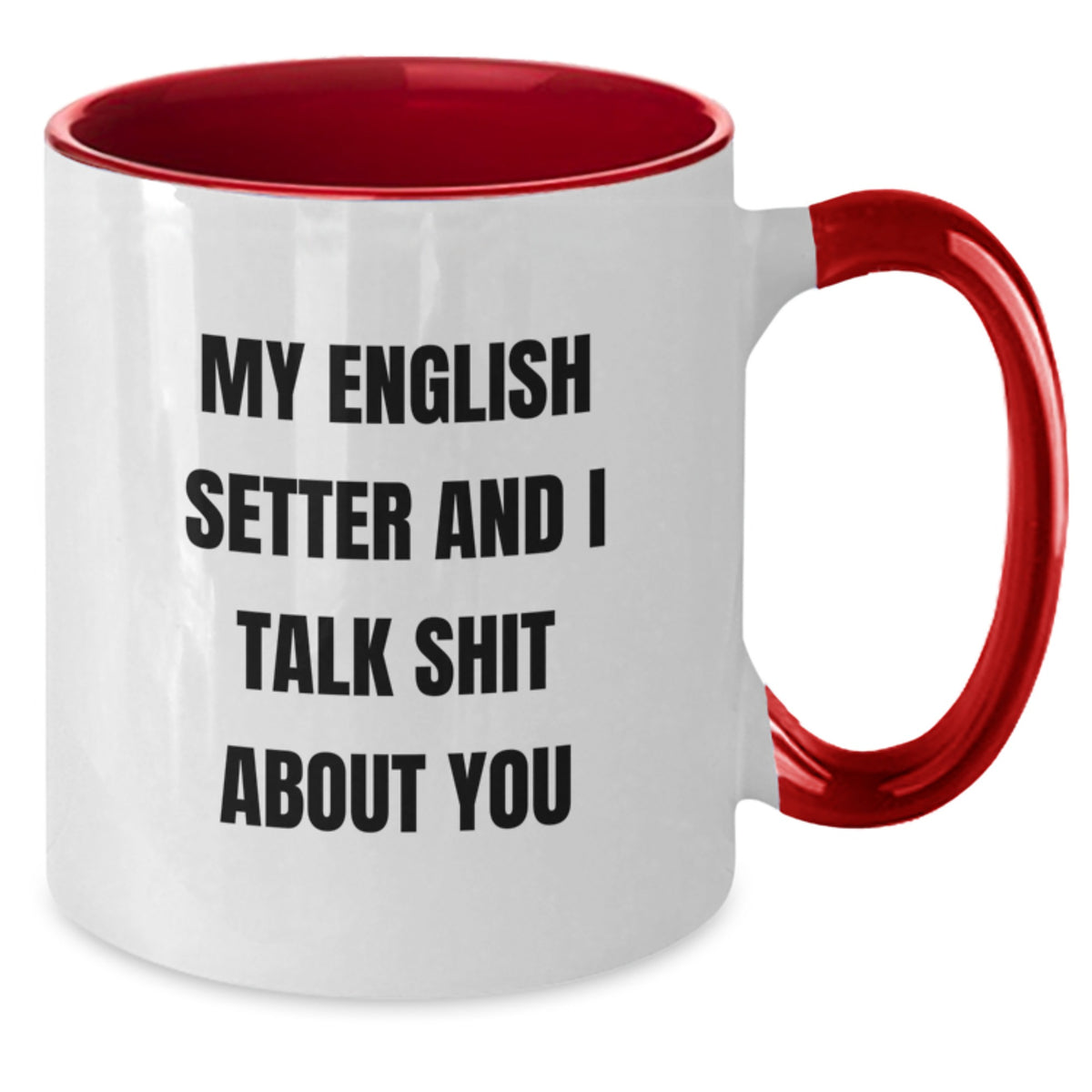 Birthday Gift English Setter Two Tone Mug for Her – Present - Additional