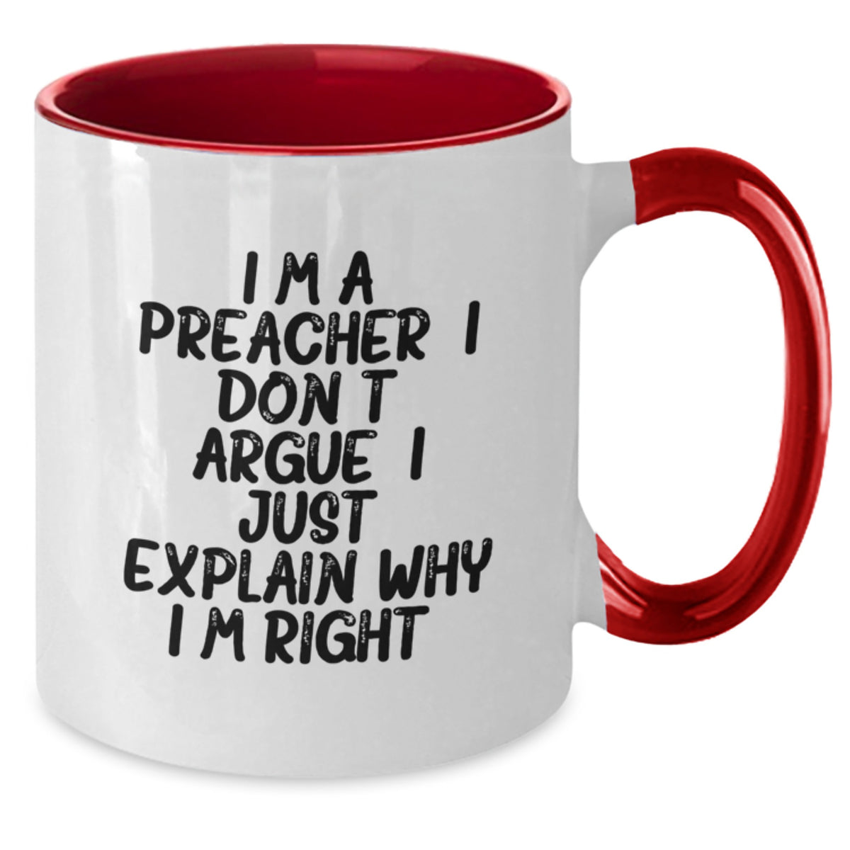 Birthday Gift Preacher Keepsake Two Tone Coffee Mug for Her - Additional