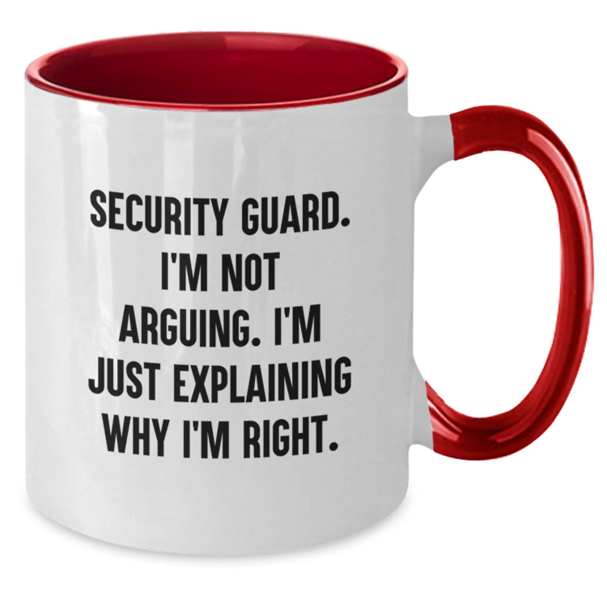 Birthday Gift Security Guard Mug for Her Present – Two Tone Ceramic - Additional
