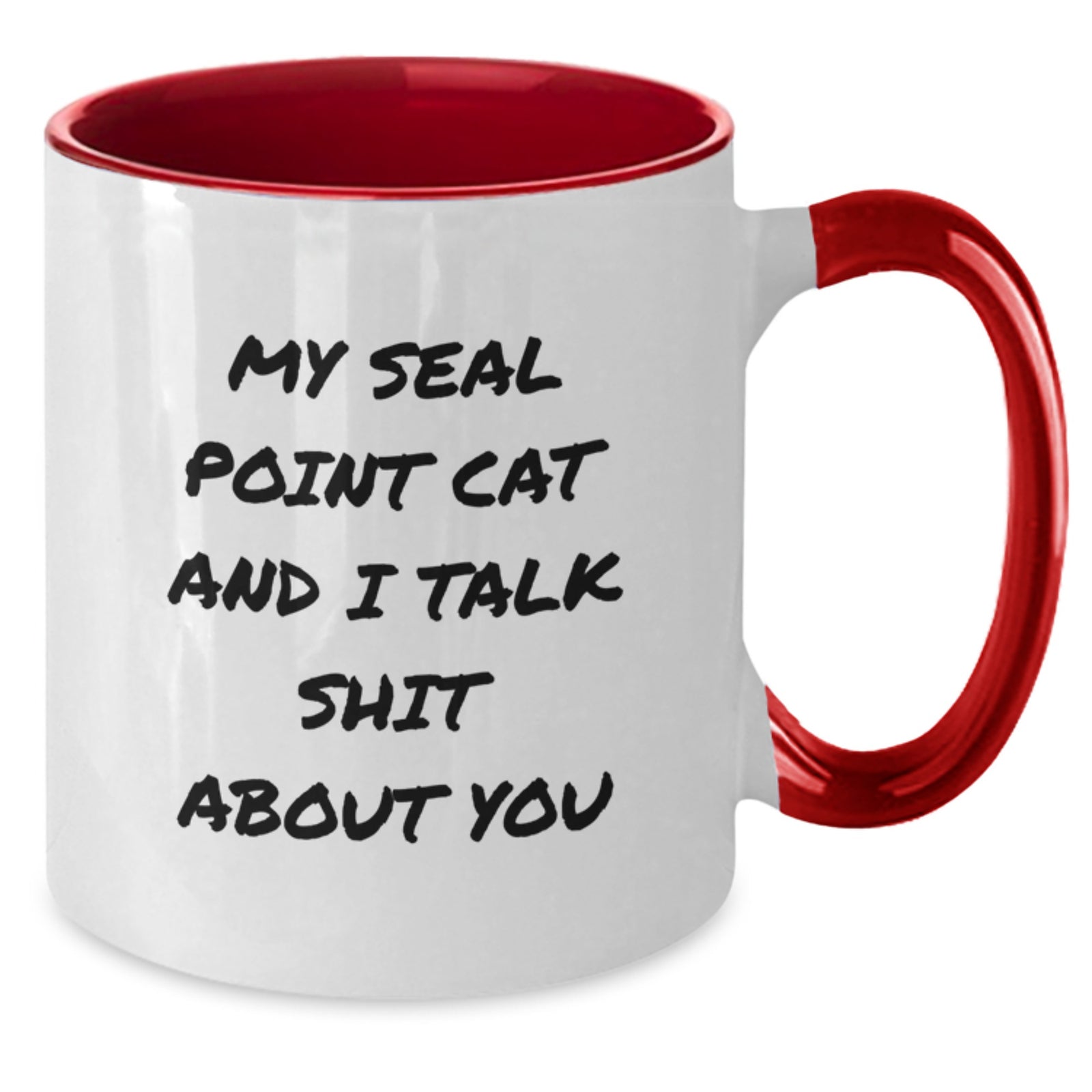 Seal Point Cat Two Tone Coffee Mugs Funny Quote Gifts for Men Women Friends from Family Graduation Unique - Additional