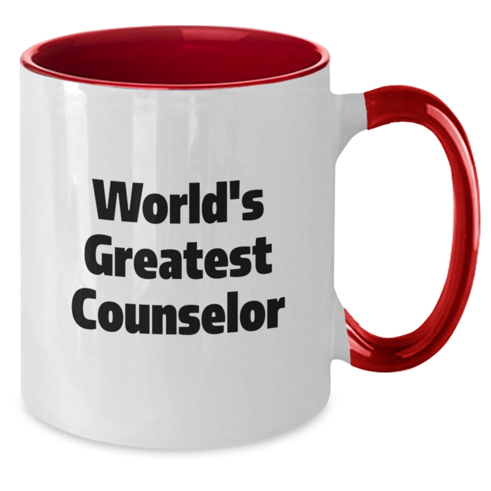 Gifts from Friends for the World's Greatest Counselor Funny Inspirational Mugs, Two Tone Coffee Mug Graduation Unique Gifts - Additional