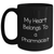 Funny Gifts from Friends for Pharmacist, My Heart Belongs To A Pharmacist Black Coffee Mug, Father's Day Unique Gifts for Men - Main